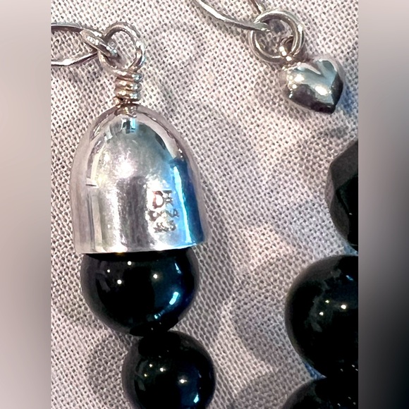 Jay King black agate bead necklace - Picture 3 of 6